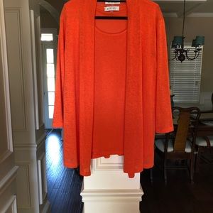 Kasper 3/4 Length Sleeves Cardigan & Shell